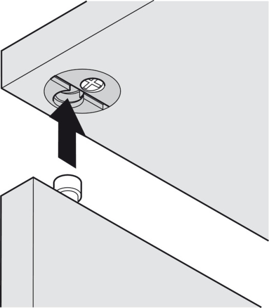 Корпус стяжки эксцентриковой Tofix 25.7 мм, цвет белый
